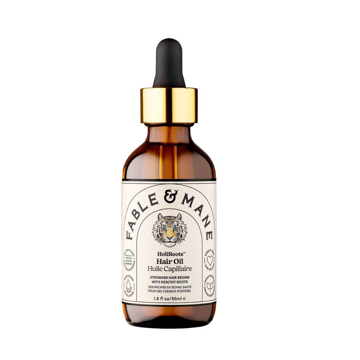 Plaukų aliejus prieš plovimą Fable & Mane HoliRoots Hair Oil 55 ml