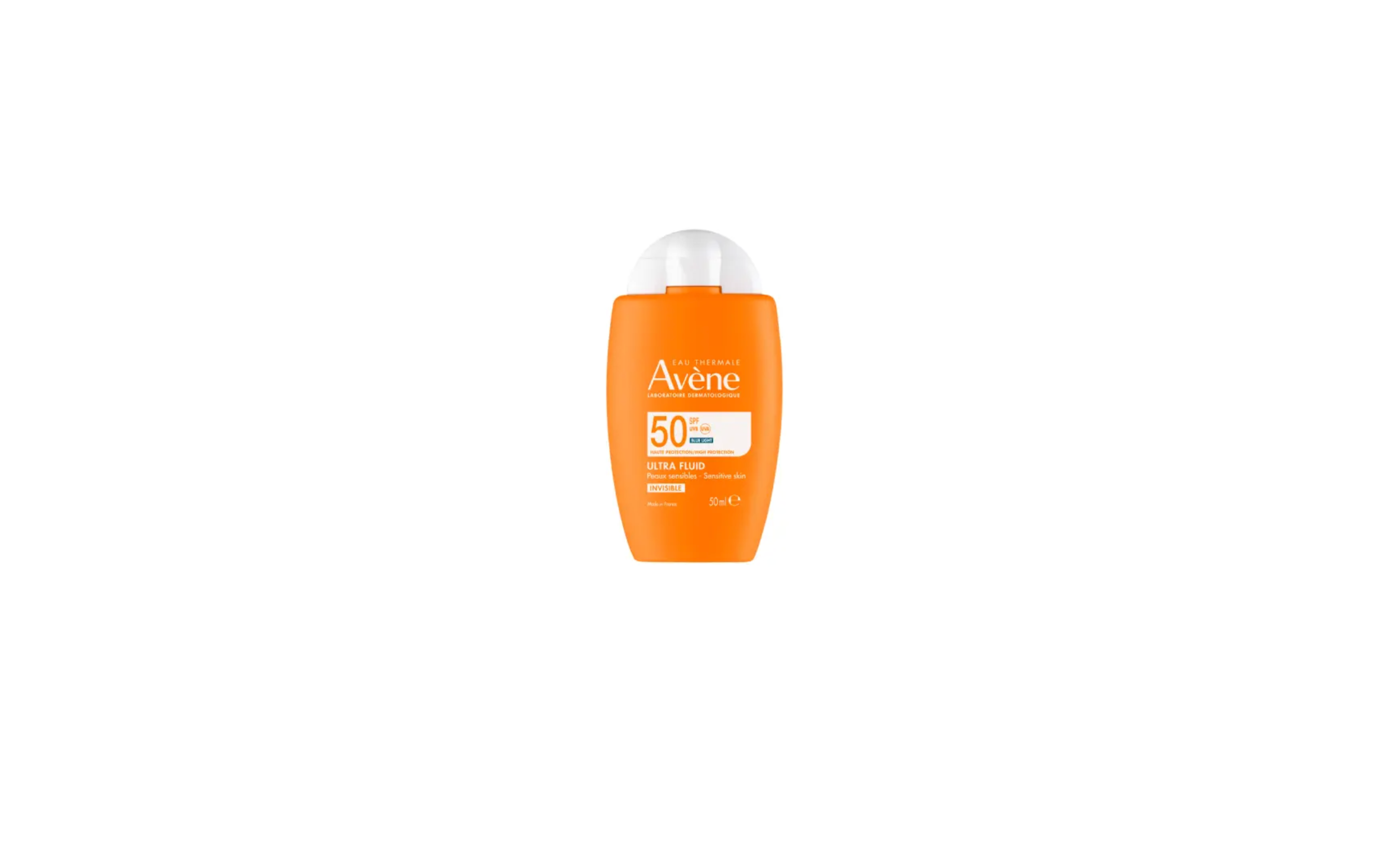 Lengvos tekstūros fluidas Avene Ultra Fluid Invisible SPF50+ 50 ml