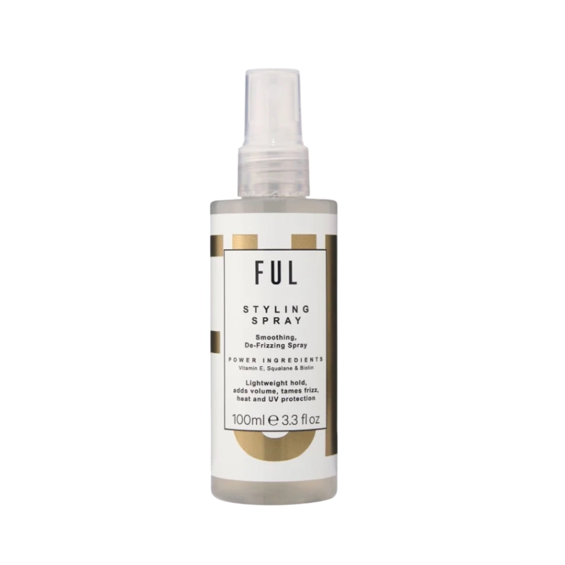 Nuo karščio apsaugantis ir plaukus glotninantis purškiklis FUL Styling Spray 100 ml