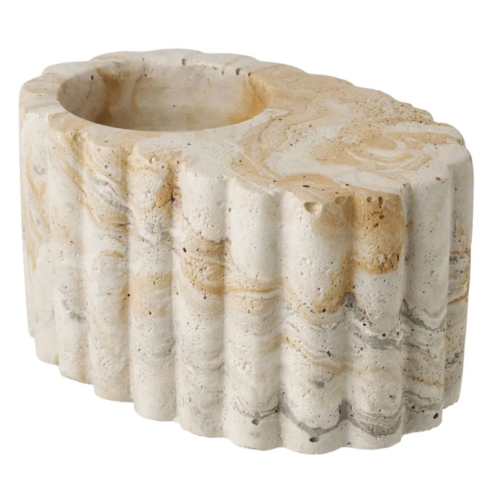 Marmuro rašto cemento žvakidė House Nordic 6,5 x 10 cm